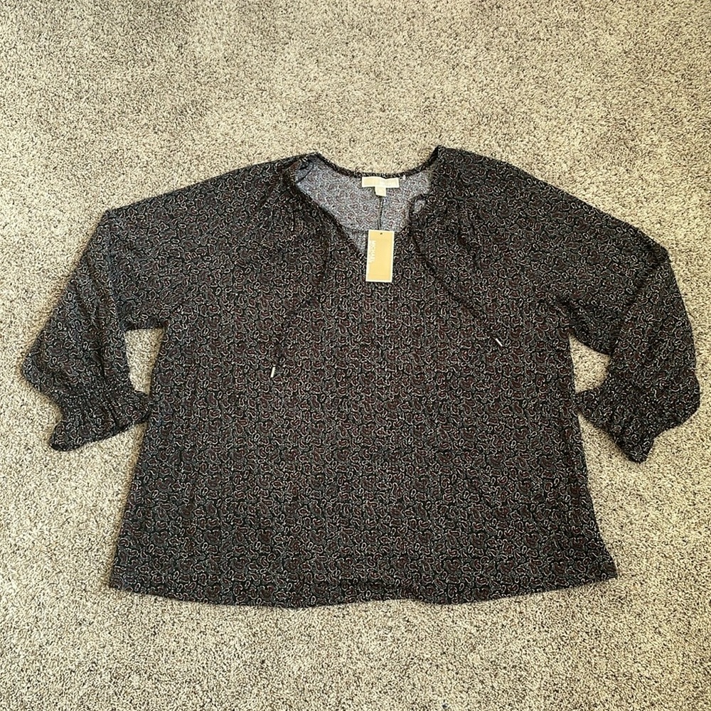 Michael Kors Free Flowing Paisley Blouse Tunic